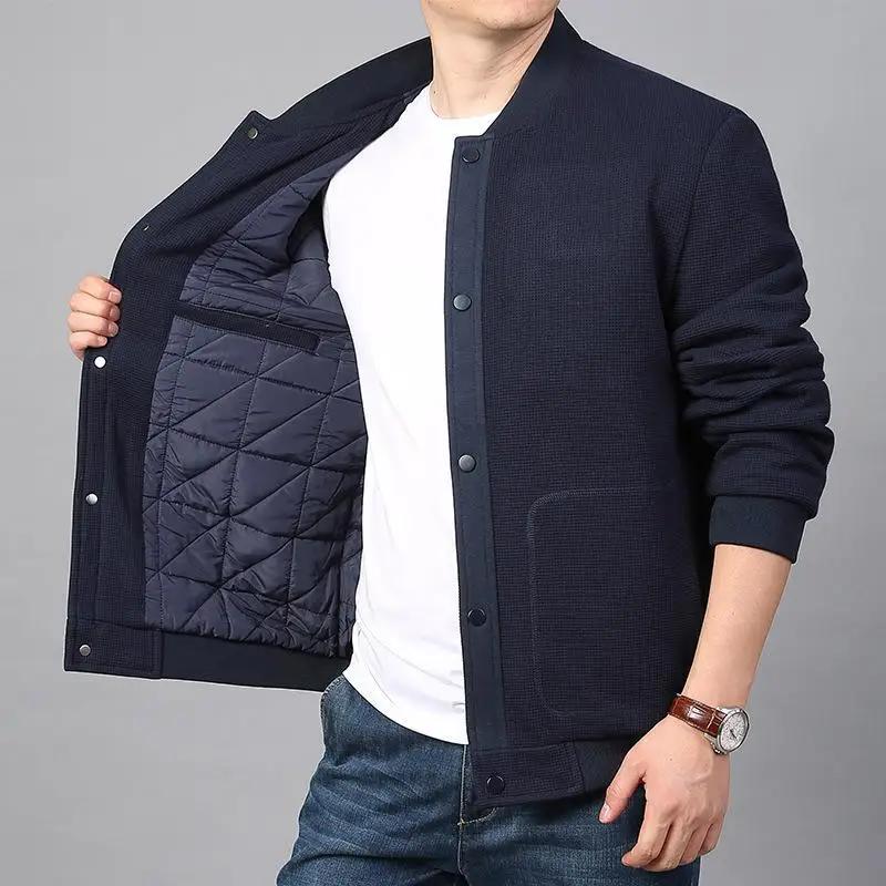 남성용 라펠 코듀로이 재킷, 싱글 브레스트 작업복 코트, 남성 패션 캐주얼 코트, 가을 및 겨울, 신상 패션